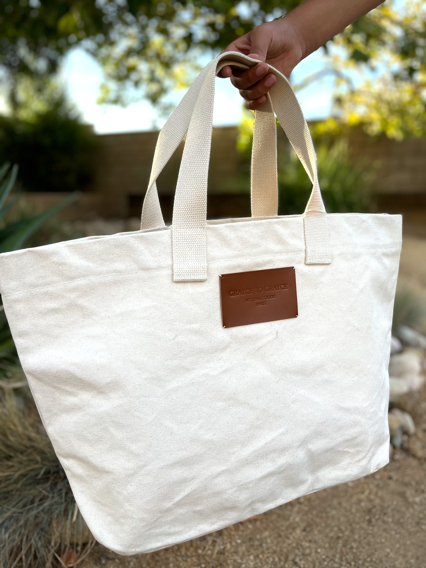 Big Canvas Market Bag