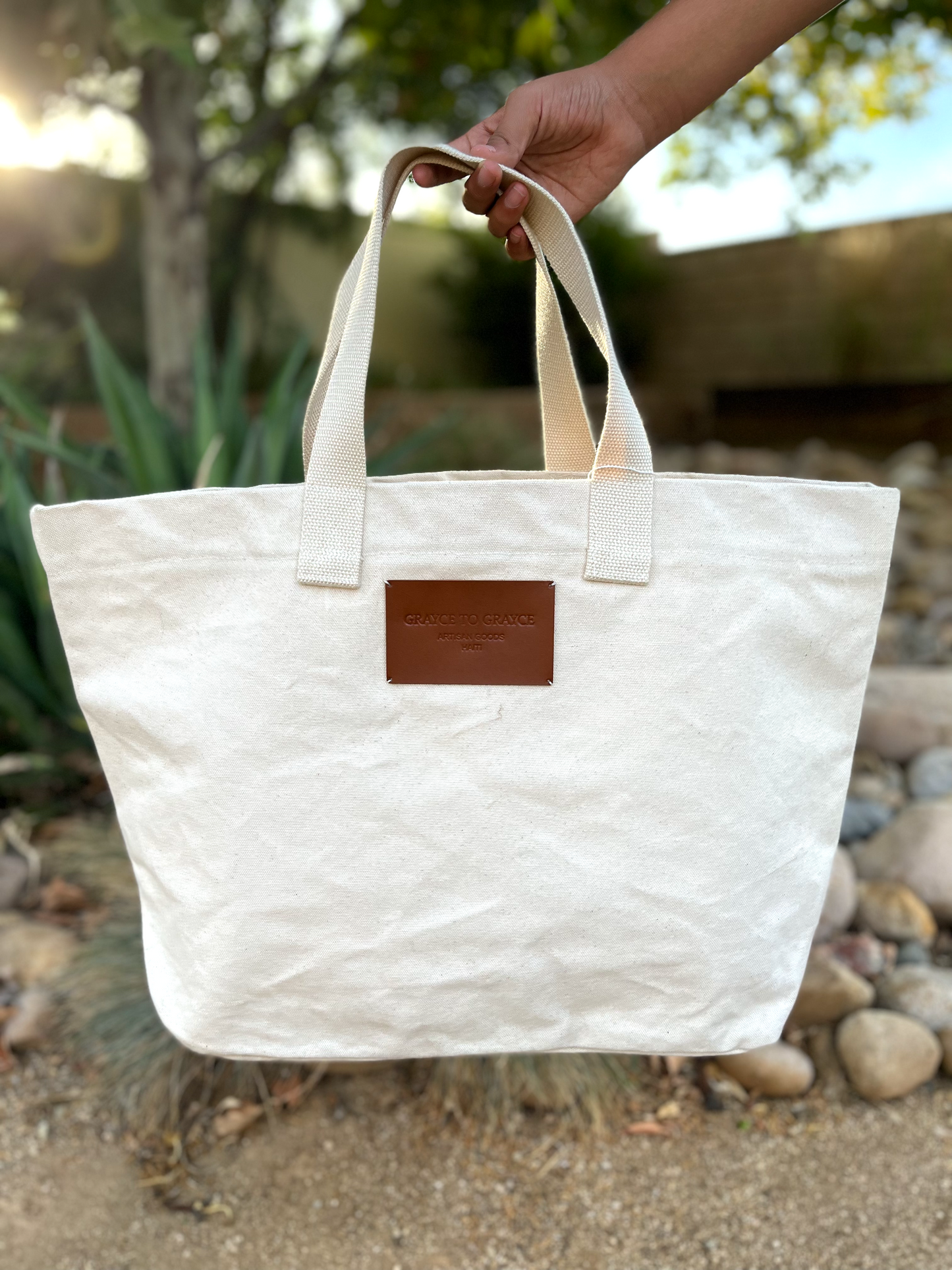 Big Canvas Market Bag