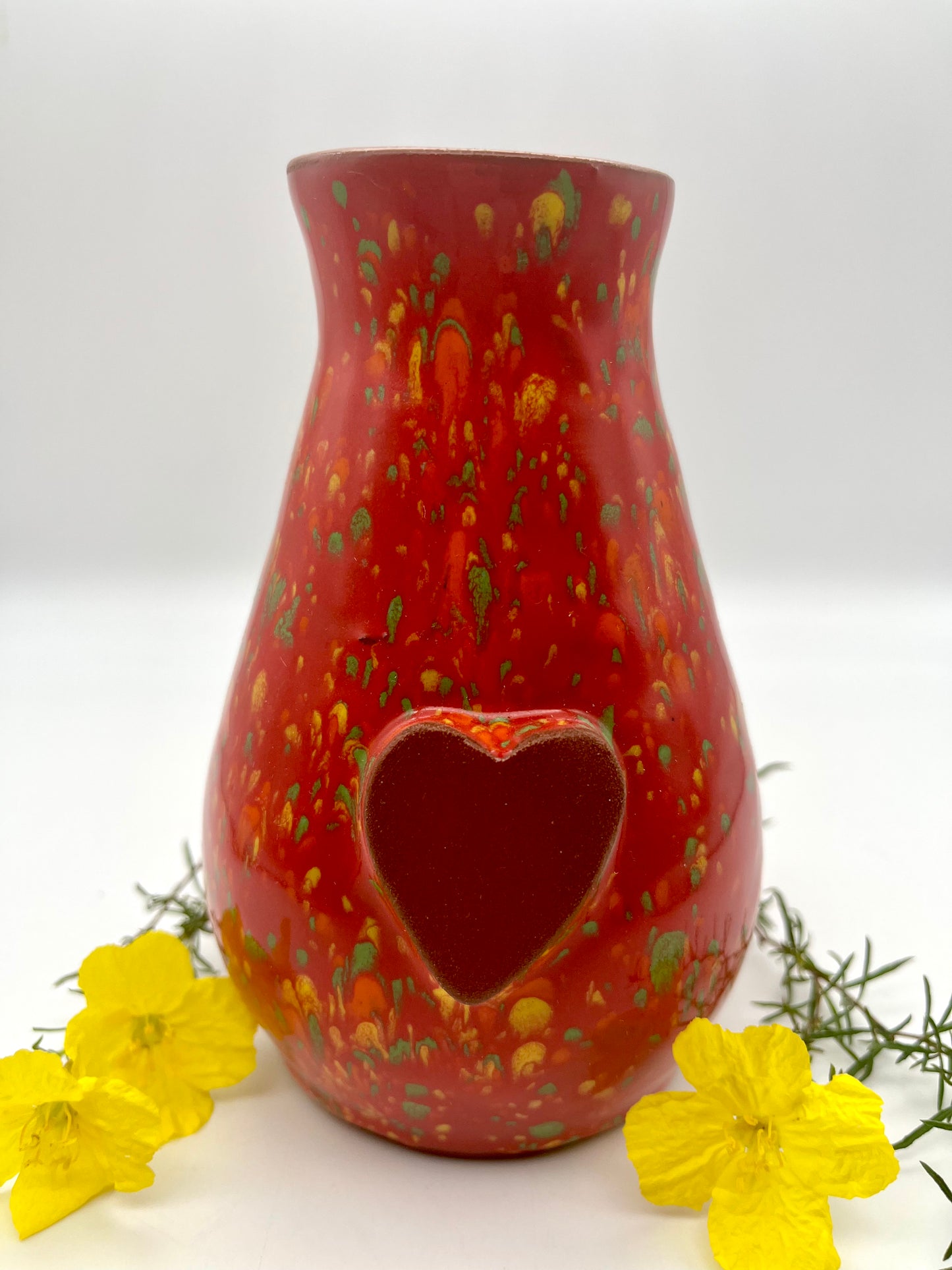Handmade Cermaic Vase in Red