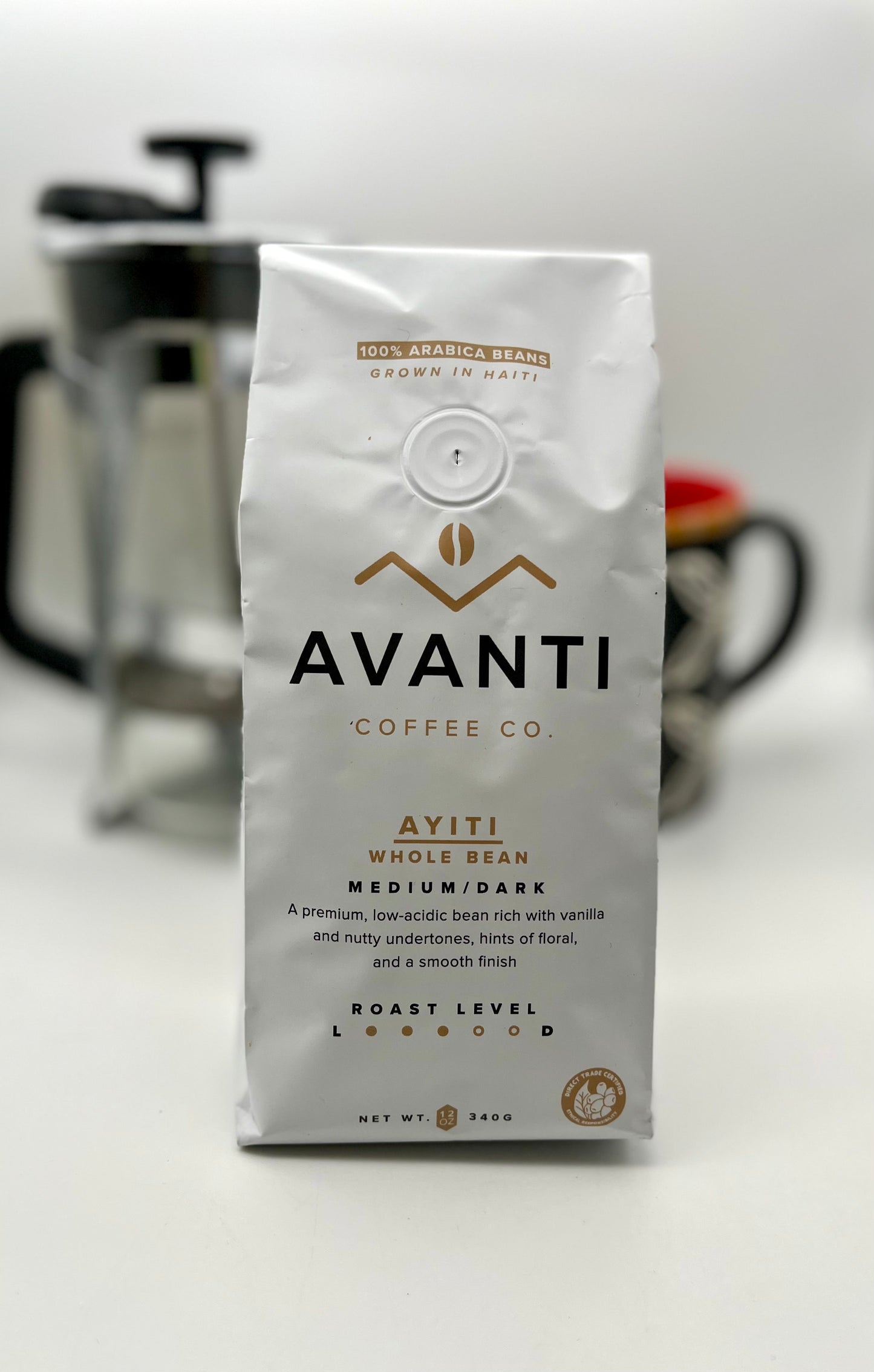 12oz Ayiti- Avanti Medium Roast Whole Bean