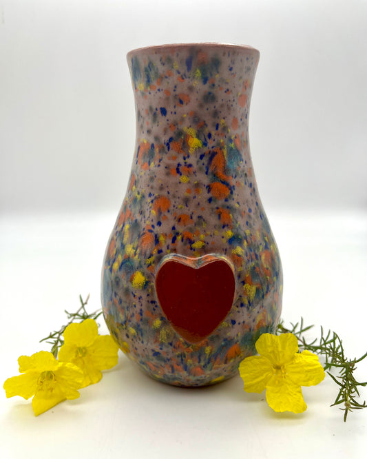 Handmade Ceramic Vase in Multicolor