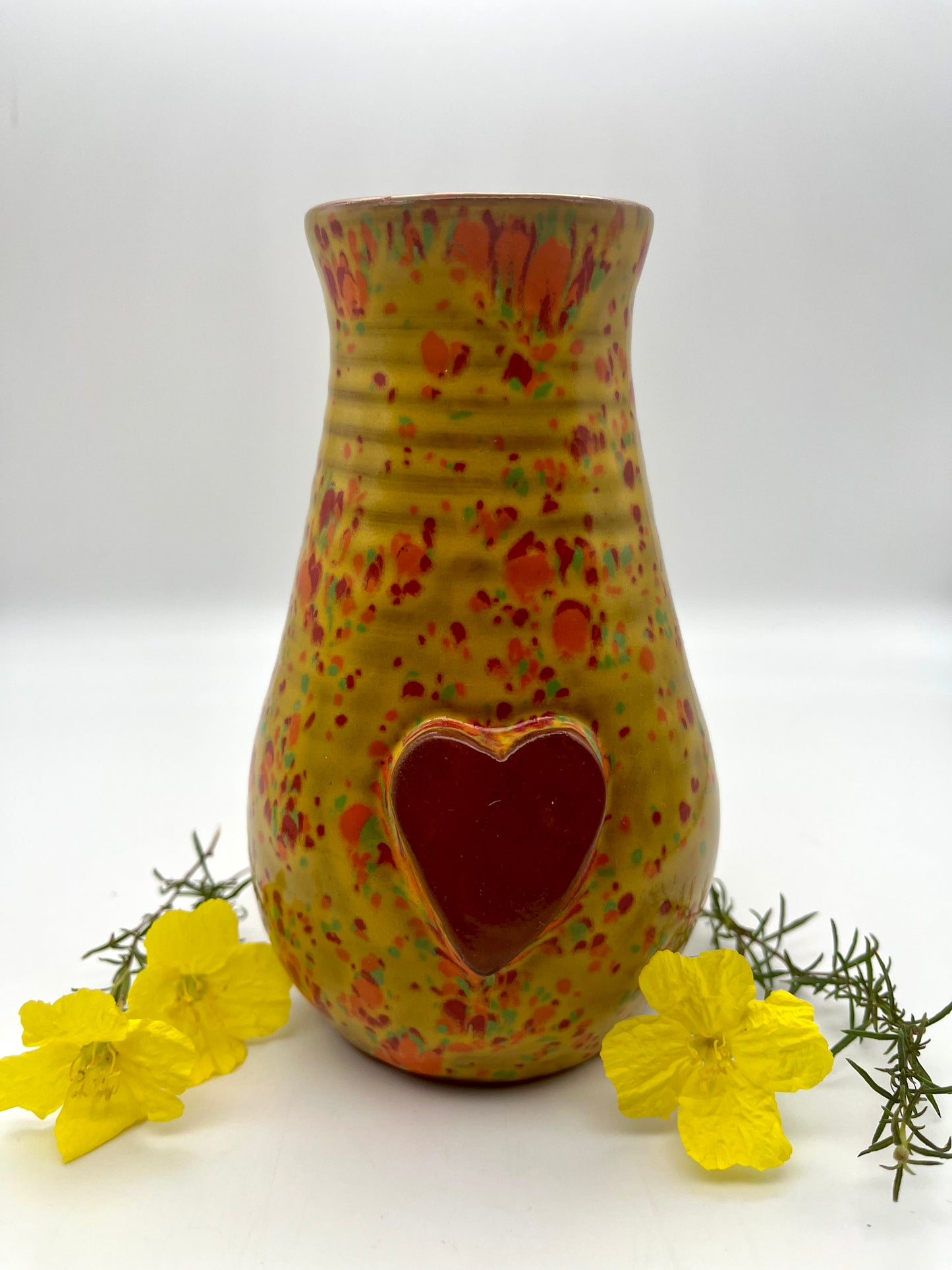 Handmade Ceramic Vase in Yellow